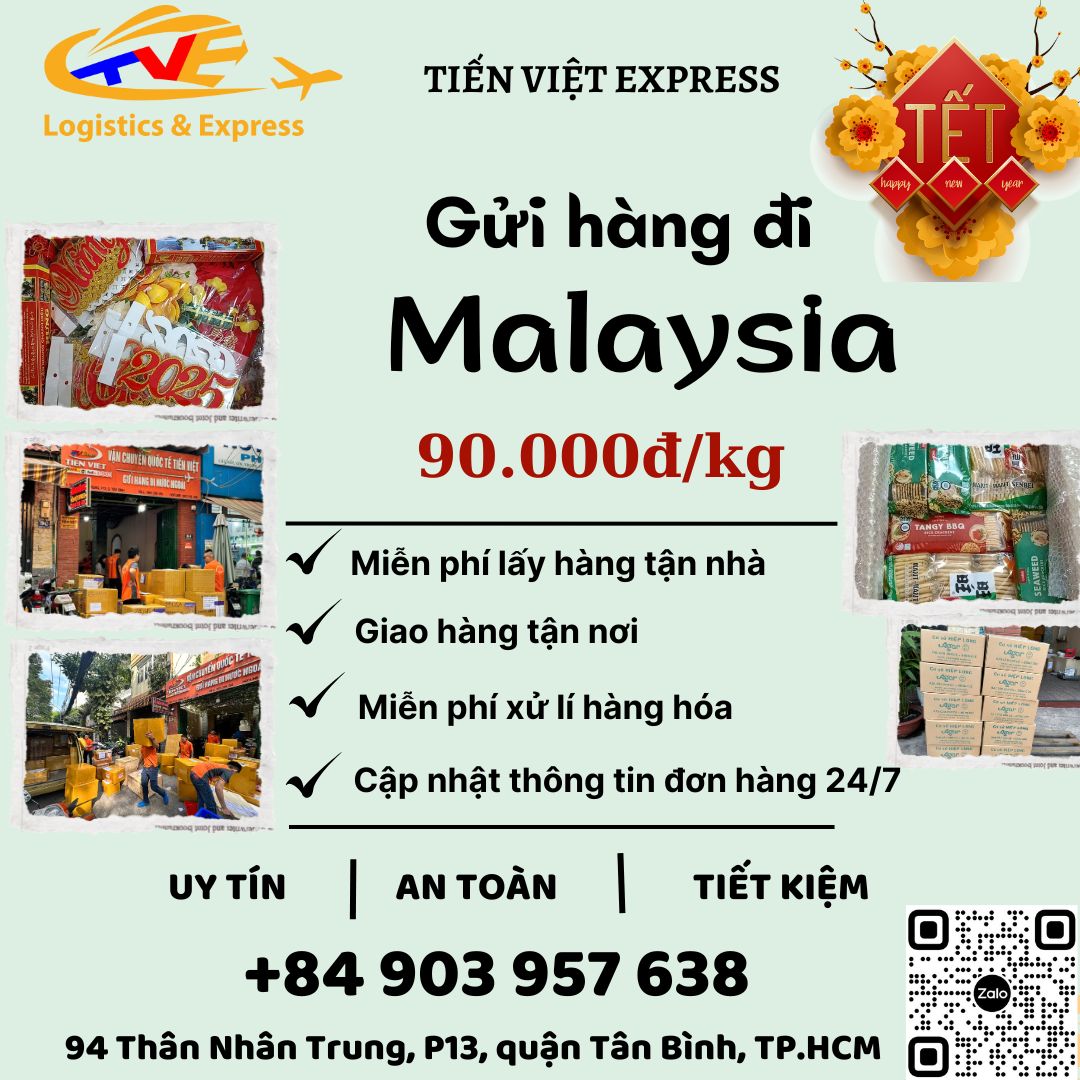 Gửi hàng đi Malaysia